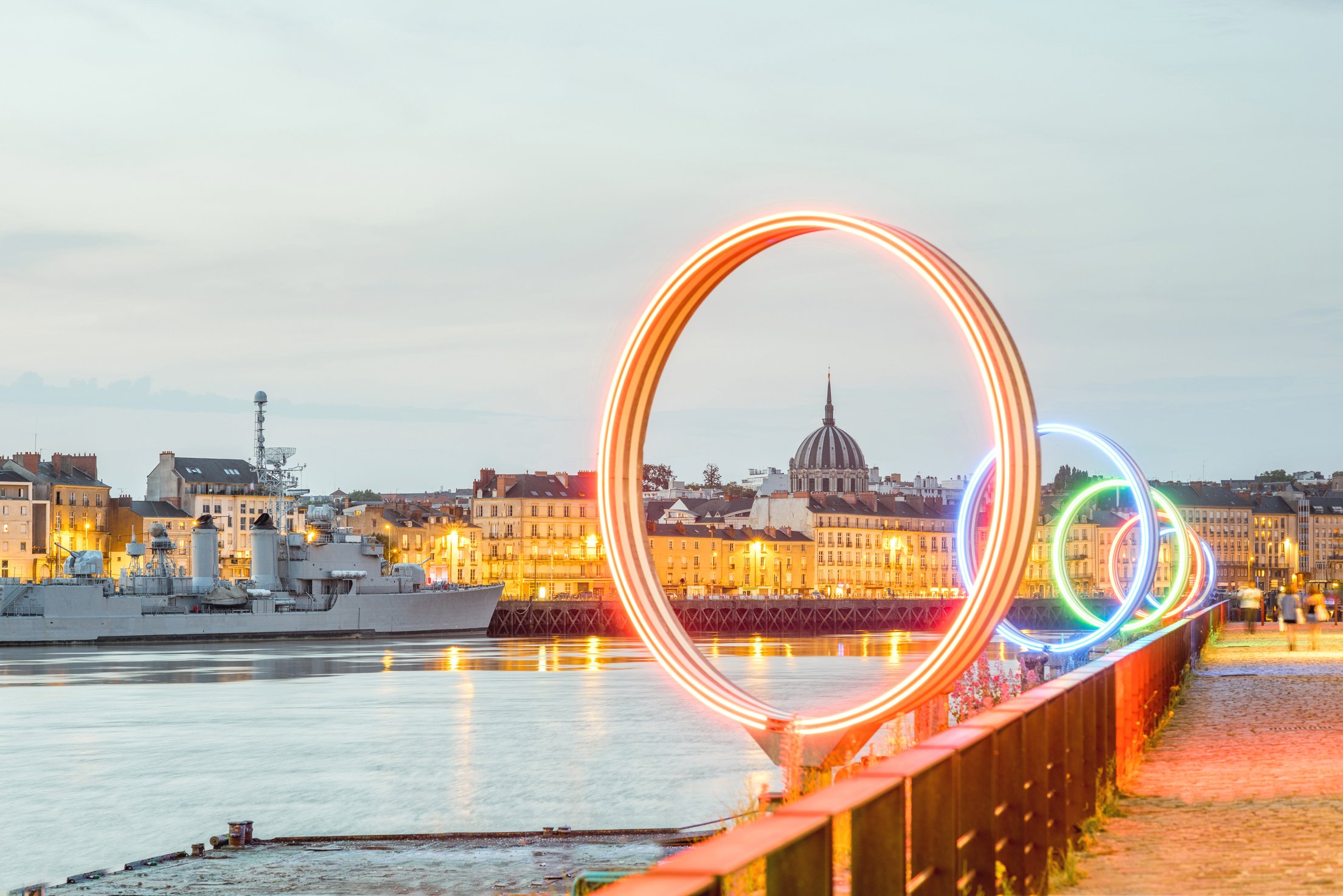 Nantes City in France